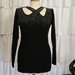 Rain + Rose Embellished Sweater